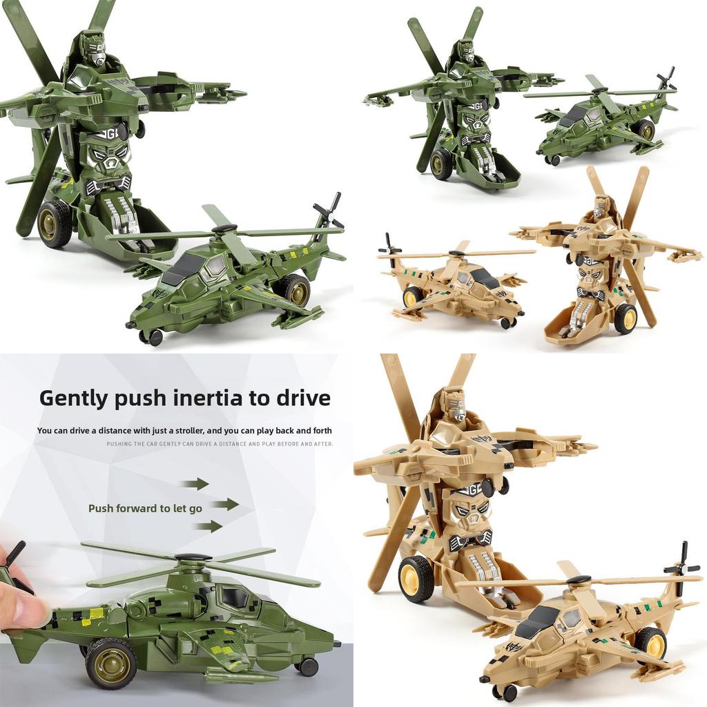 Inertia Transforming Toy Airplane For Boys With Onebutton Shape Shift And Impact Reaction