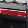 Red Carbon Fiber Front Dashboard Panel Decoration Trim For Tesla Model 3 Y 17-22
