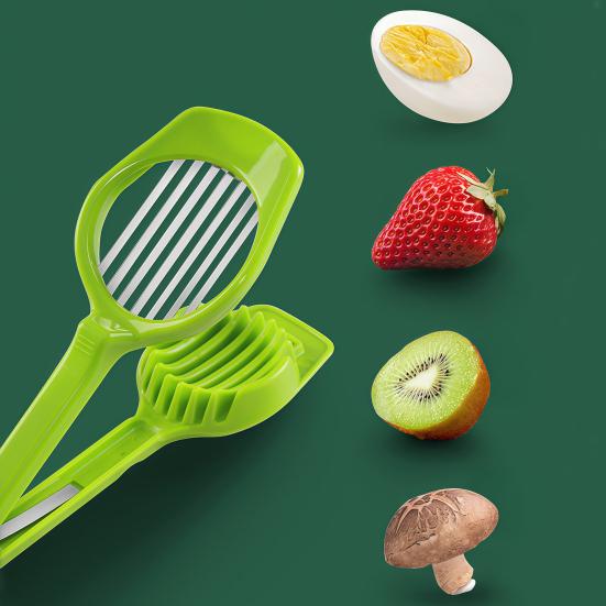 Egg Slicer Stainless Steel Blades Even Slices Cubes Wedges Easy to Clean Dishwasher Safe Multifunctional Vegetable Cutter Kitchen Tool