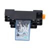 LY2NJ 8 Pins Electromagnetic Power Relays with Socket Base Indicator Light for Motors Industrial Relays 10ADC12V