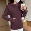 Women's Slim Fit Polar Fleece Hoodie - Double-Faced, Thickened Sports Cardigan for Autumn & Winter