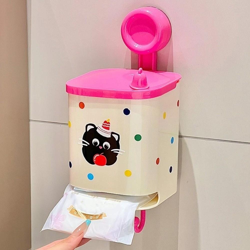 Waterproof Sanitary Pad Storage Box Cartoon Bathroom Shelf  Bathroom Organization