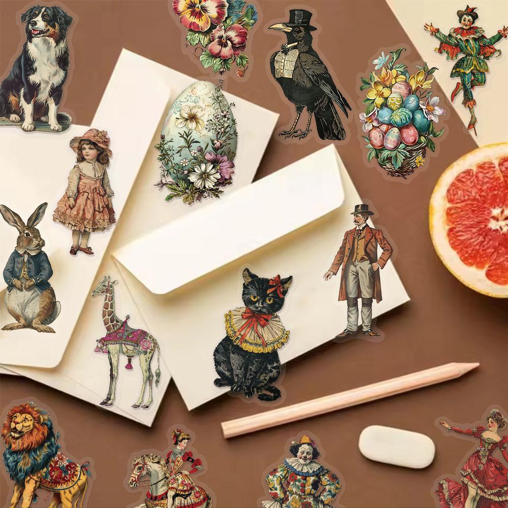 50pcs Victoria Decoration Graffiti Stickers DIY Luggage Notebook Skateboarding Motorcycle PET Waterproof Decals
