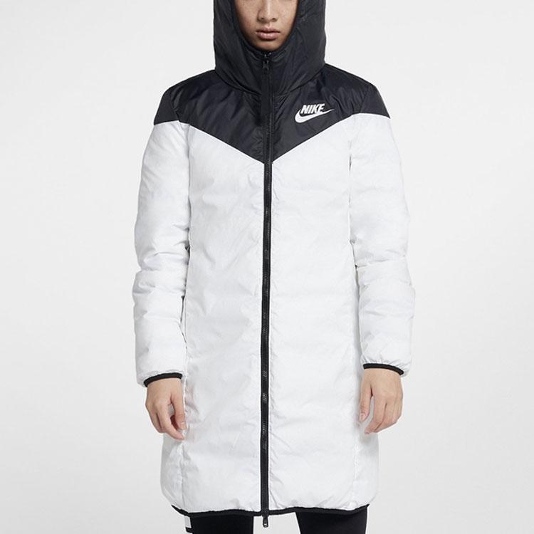 Nike Sportswear Windrunner Mid-Length Reversible Hooded Down Jacket Women Outerwear Black 939441-010