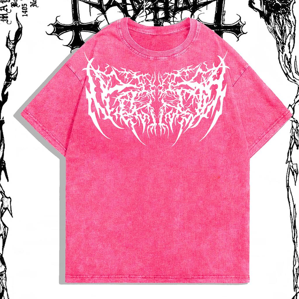 Pánské tričko s potiskem Unisex Bavlněné Oversized Tričko Krátký rukáv Vintage Streetwear Ležérní Tričko Top