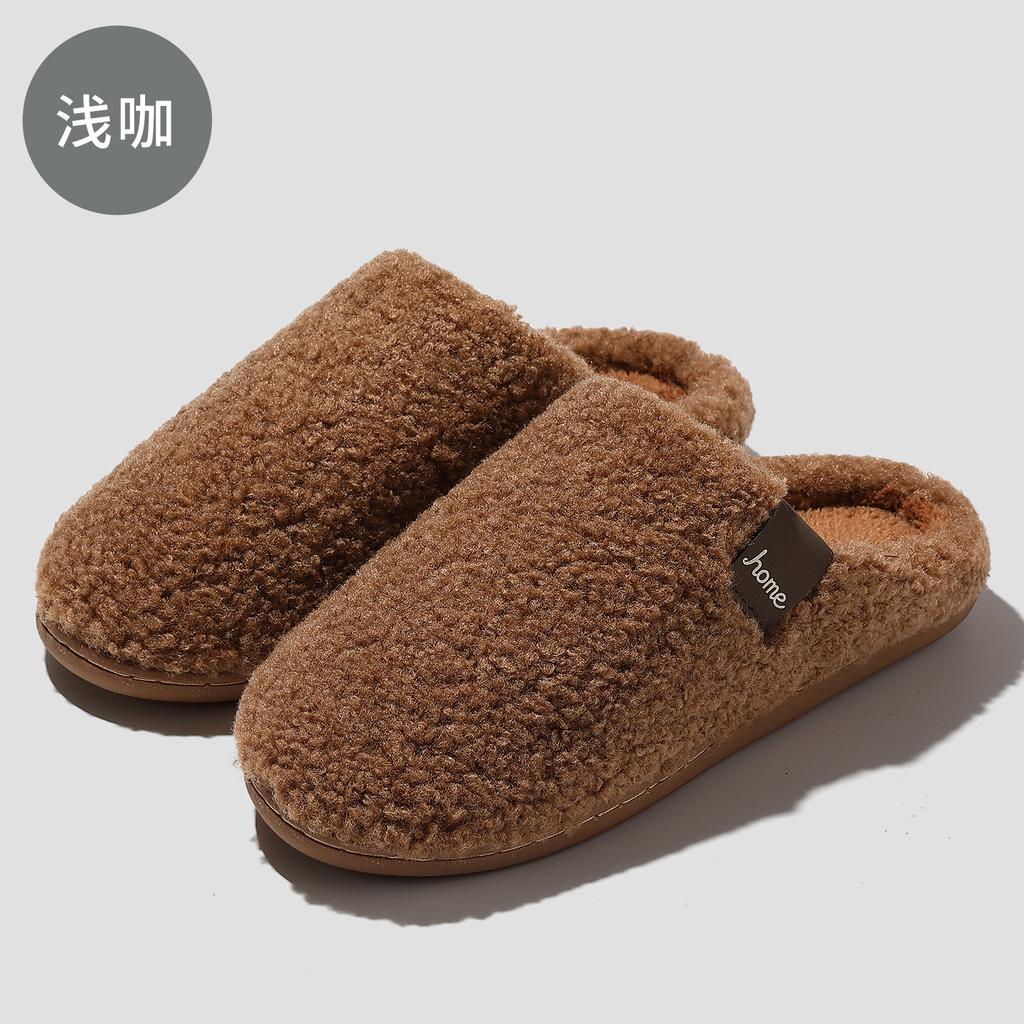 Cotton Slippers 2025 New Indoor Home Autumn and Winter Plush Warm Thick Bottom Non-slip Cotton Mop