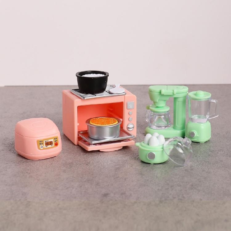Miniature Oven And Cooker Set For Kids Doll House Pretend Cooking Toy With Realistic Detail Kitchen Scene Setting Props