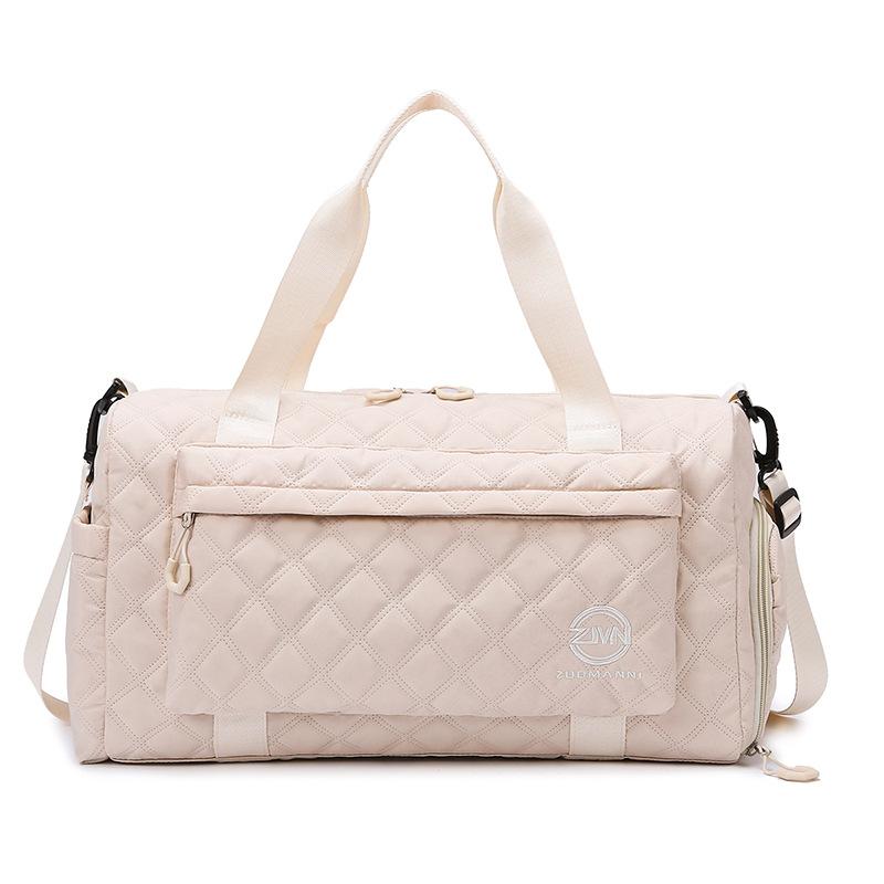 

Модная и легкая дорожная сумка на колесиках, ручная кладь для посадки, сумка для спортивного зала, отделение для сухих и влажных вещей, можно надеть на ручку чемодана и отделение для обуви