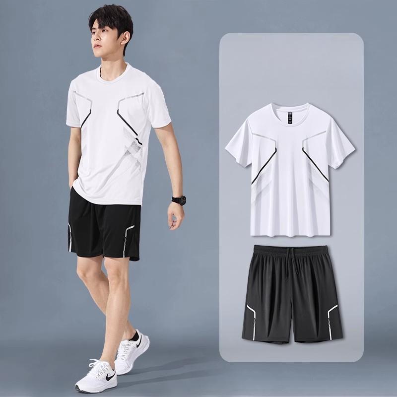 Men's Checkered Short Sleeve and Shorts Set