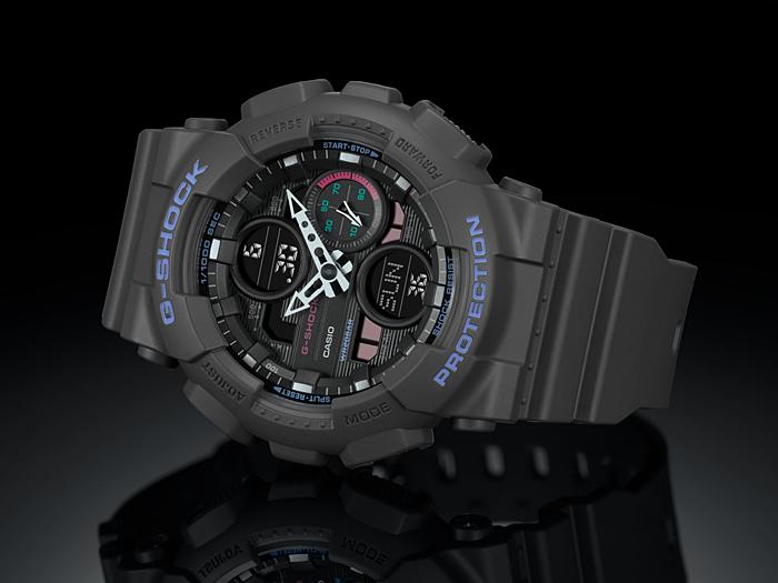 Casio G-SHOCK Erkek Reçine 200M Suya Dayanıklı Dijital Darbeye Dayanıklı Kuvars Saat GMA-S140-8A