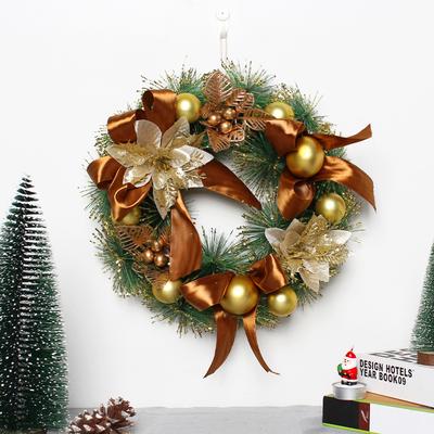 Christmas Garland Arrangement Christmas Ornament Spruce Christmas Wreath Front Door Home Party Hanging Garland Festival Decor
