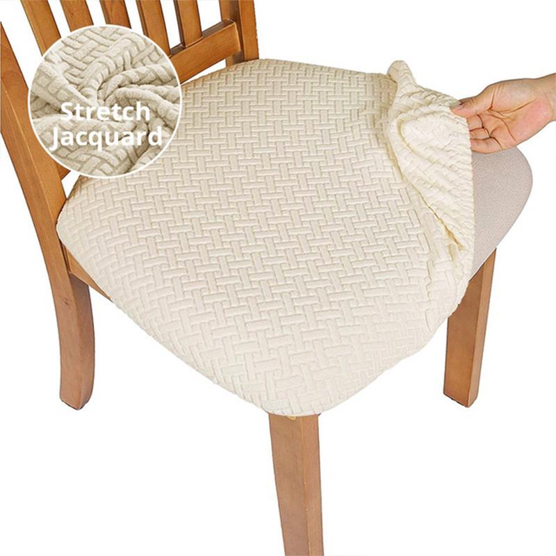 Huse de șezut pentru scaune de sufragerie, Huse elastice jacquard pentru scaune, pentru nuntă, hotel, banchet, sufragerie, protector, husă de scaun detașabilă