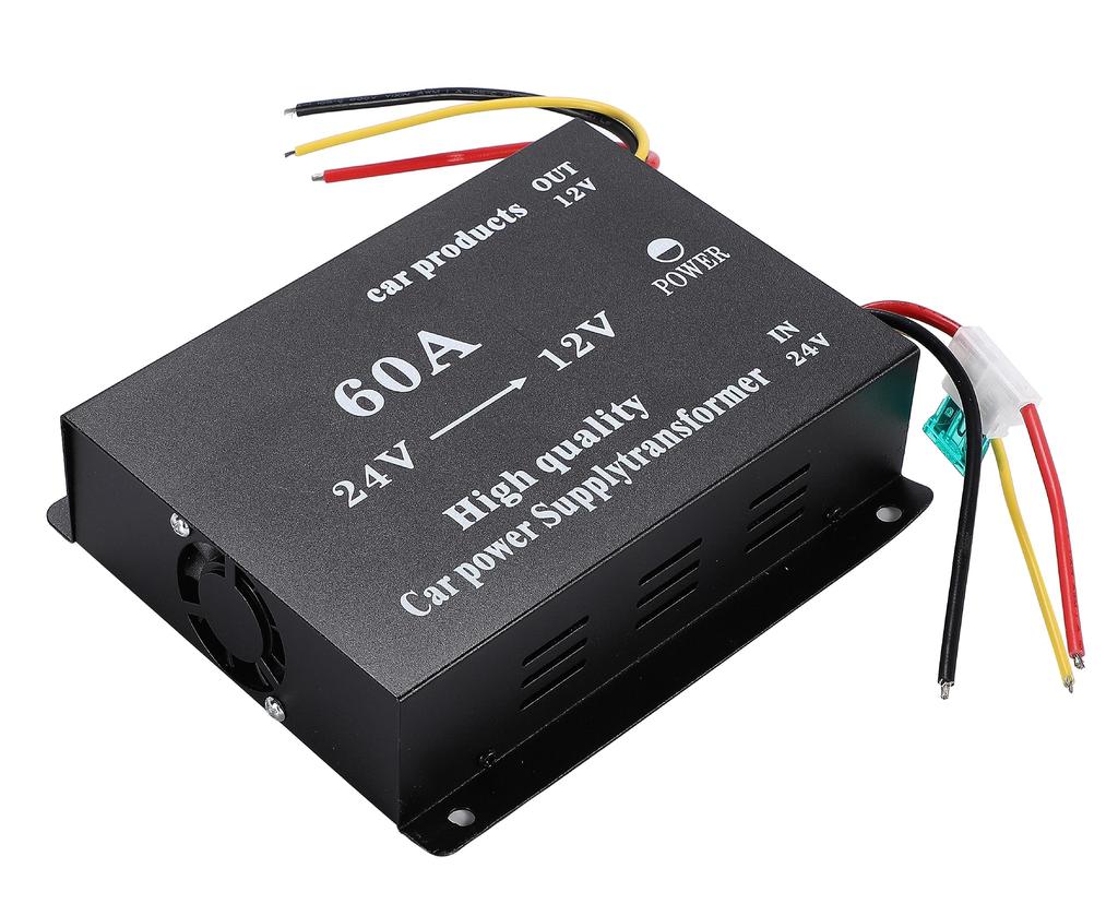 YU-YU DC-DC Converter, DC 24V to , 60A, Deco Converter, DC Voltage Converter, Cooling