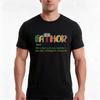 Fathor Fathers Day Like a Dad Just Way Mightier Hero TShirt Summer Casual Cotton Tee Oversized Streetwear Tops  Cotton