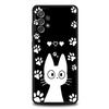 Custodia per Telefono per Samsung Galaxy A15 A13 A51 A71 A41 A31 A21S A03S A05 A35 A55 A23 A25 A33 A53 A73 5G Cover Gatto Nero Cartone Animato Carino