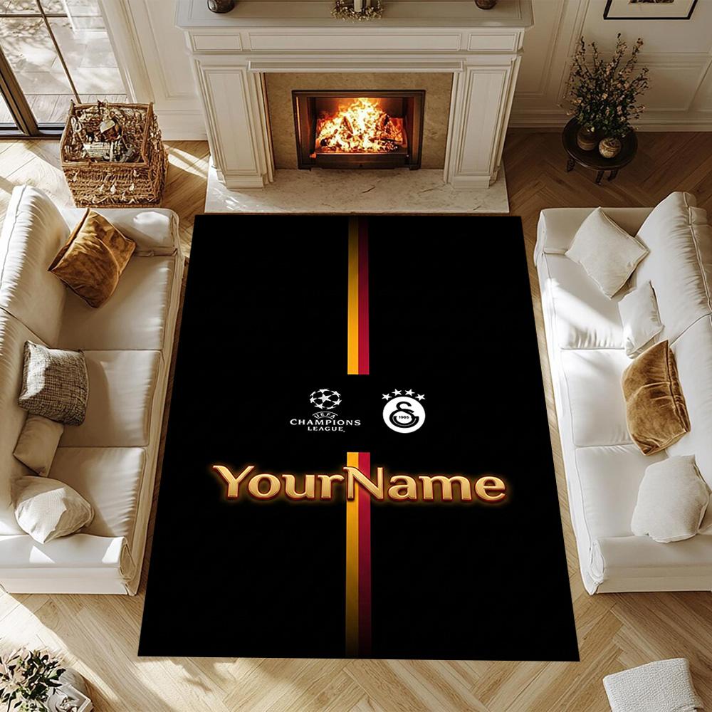 Galatasaray 397 Customized Name Carpet Perfect for Game Room Entryway Decorate Room Kitchen Antislip Carpet Anime Office Decor