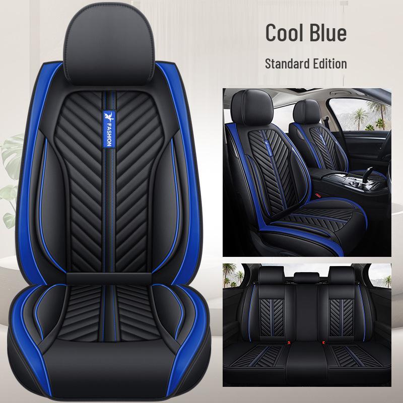 Universal Four-Season Sporty Microfiber Leather Car Seat Cover