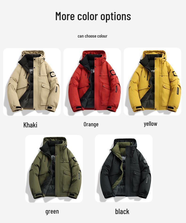 Winter Hooded Couple's Outdoor Windbreaker: Youth Casual Water & Windproof Mountaineering Jacket