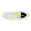 Mizuno WAVE MOMENTUM PRO unisex de caña baja de cuero cómodos duraderos casual zapatillas de voleibol blanco verde V1GA254039