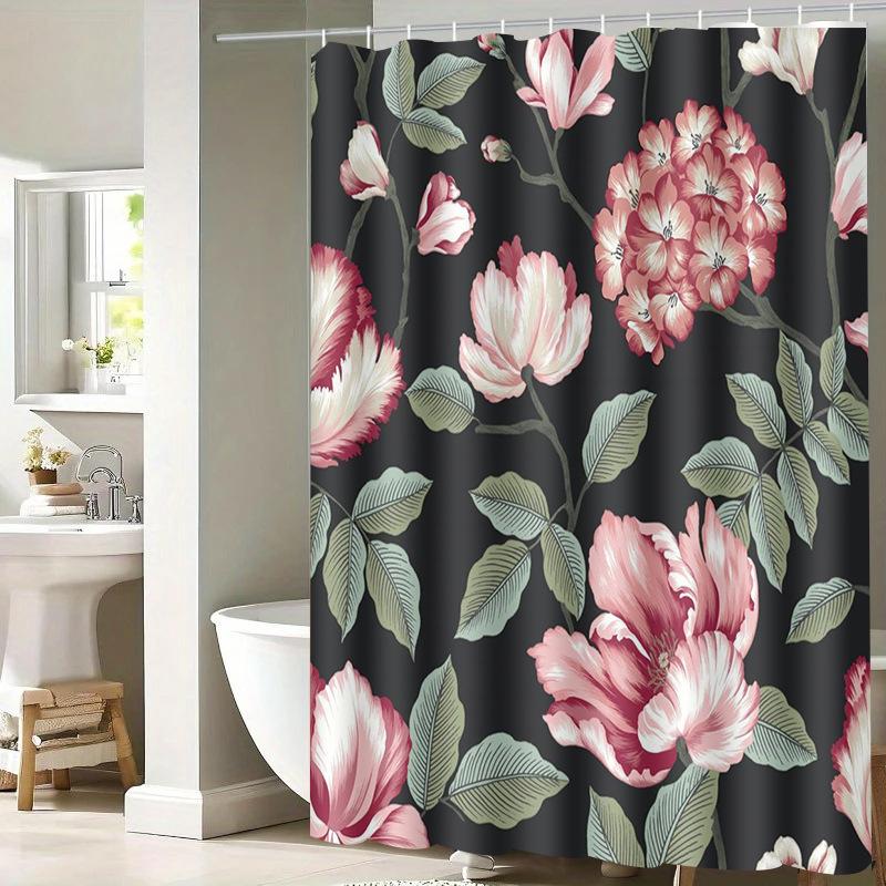 

Cartoon Fish Washable Dirt-Resistant Shower Curtain Shower Head Waterproof Polyester Bath Curtain For Home Decor Accessories W60H190(CM)-1 Pcs