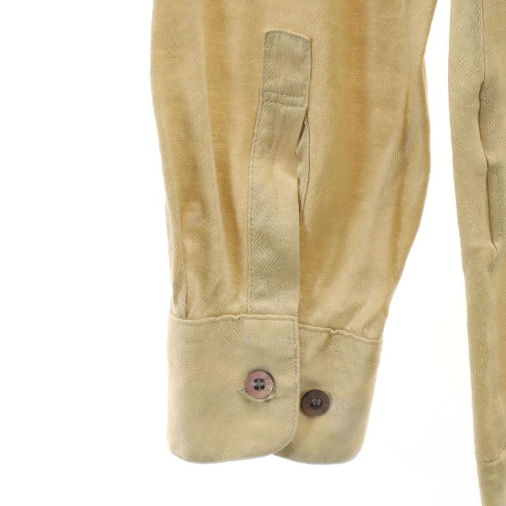 YVES SAINT LAURENT 90s Old Long sleeve Polo shirt L beige Men's Used