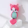 Dog Squeak Toys Cute Stuffed Durable Chew Toy Uneven Surface for Puppy Teething Soft Plush Animals Multiple Styles