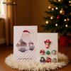 Ins Style Christmas Resin Card Stickers: Santa Claus Outfit Decoration Accessories