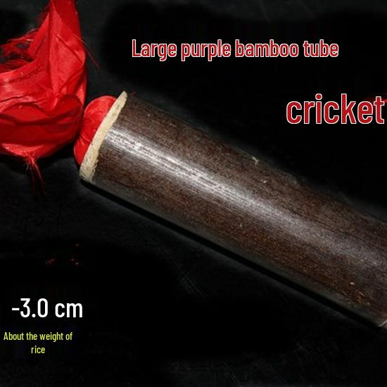 Large Purple Bamboo Cricket Jar and Tube Set