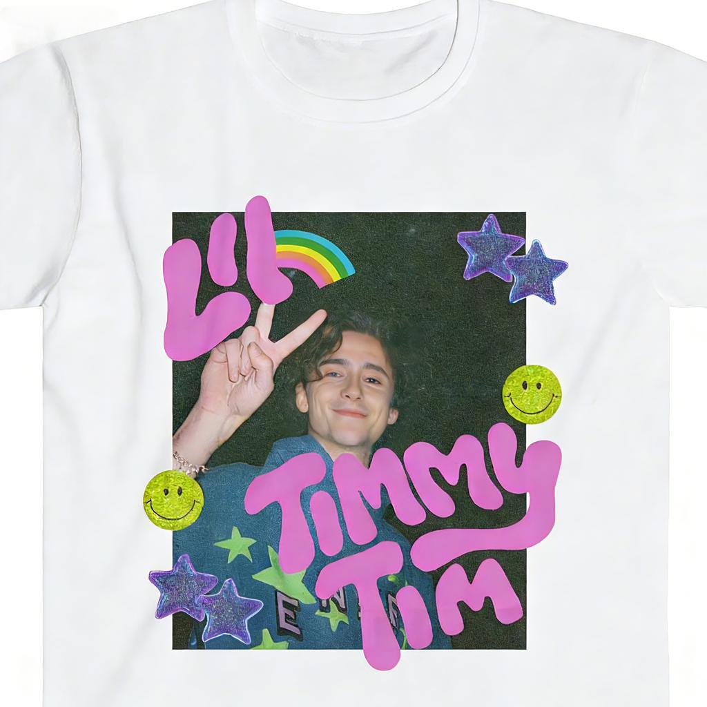 2026 SpringSummer Timothee Chalamet Peace Sign Shirt Fashionable Mens and Womens Trend Peace Sign TShirt