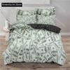 Dollar Money Duvet Cover Microfiber Dollar Bills Of United States Federal Reserve With The Portrait Of Ben Franklin Room Decor