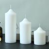 Ivory Smokeless Pillar Candle for Emergencies, Dinner, Birthdays & Weddings - Durable Cylindrical Design
