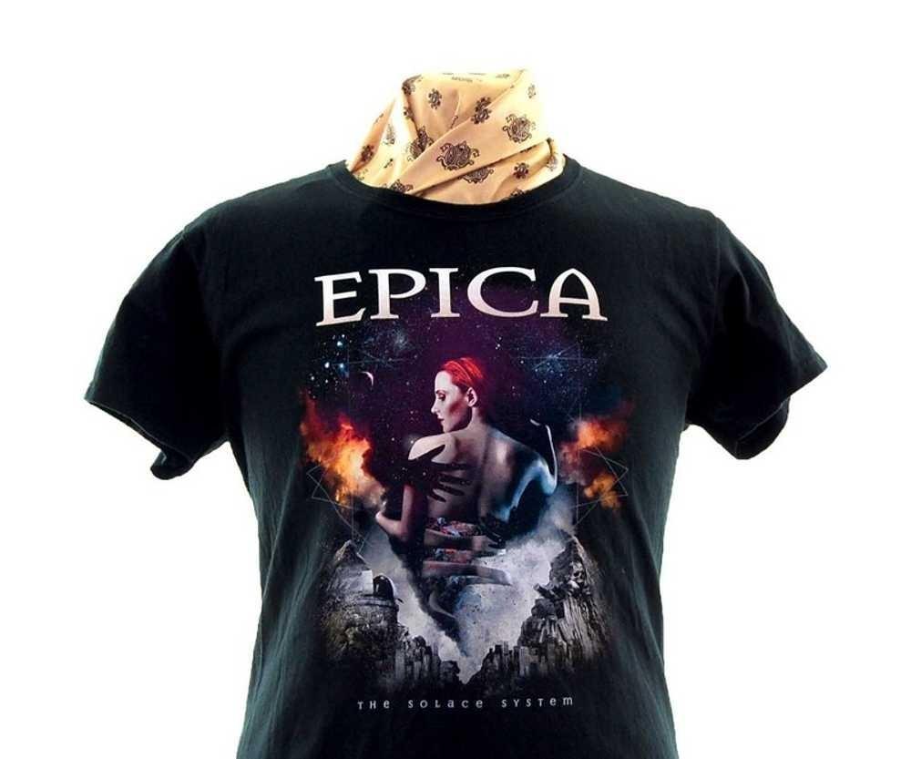 

Черная Хлопковая Футболка Группы Epica ВСЕ размеры S-5XL Унисекс SN255 Унисекс Футболка M
