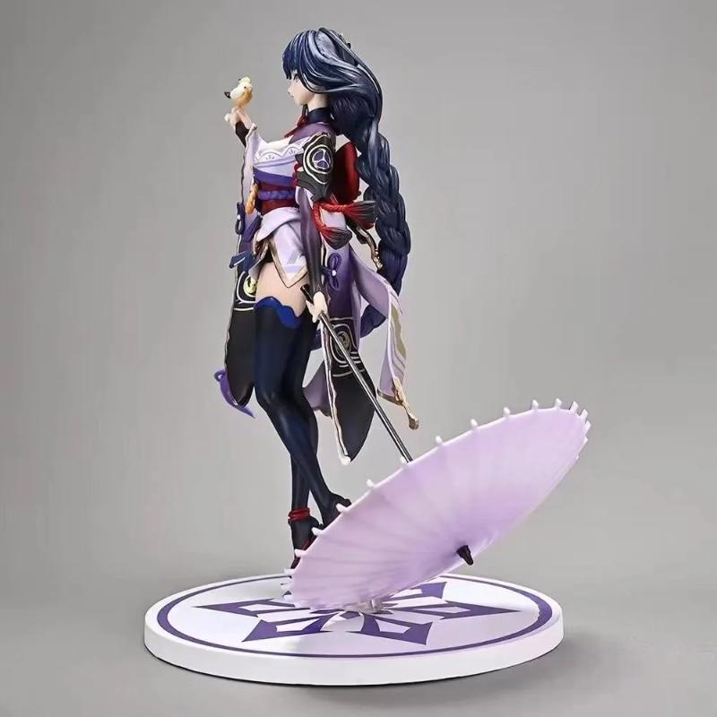 23cm Genshin Impact Anime Figure Raiden Shogun Sexy Figures Pvc Action Collection Adult Model Doll Toys Birthday Gifts for Kids