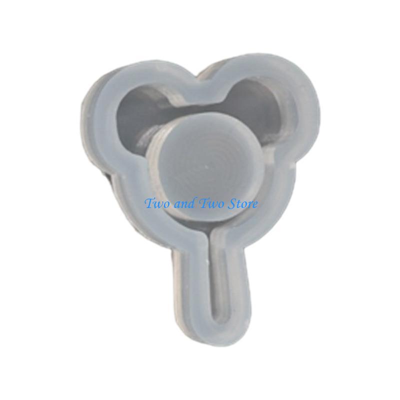 HX6F Trendy Sand Silicone Mold Keychain Moulds Fan Shaped Silicone Ornament Molds Durable DIY Crafts Molds for Making Pendant