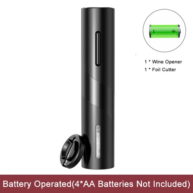 

Электрическая открывалка для вина, перезаряжаемая/аккумуляторная, автоматический штопор, открывалка для бутылок вина с резаком для фольги, кухонный барный консервный нож Battery opertaed-5
