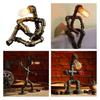 Vintage Industrial Style Water Pipe Robot Table Lamp Perfect For Coffee Bars And Desks