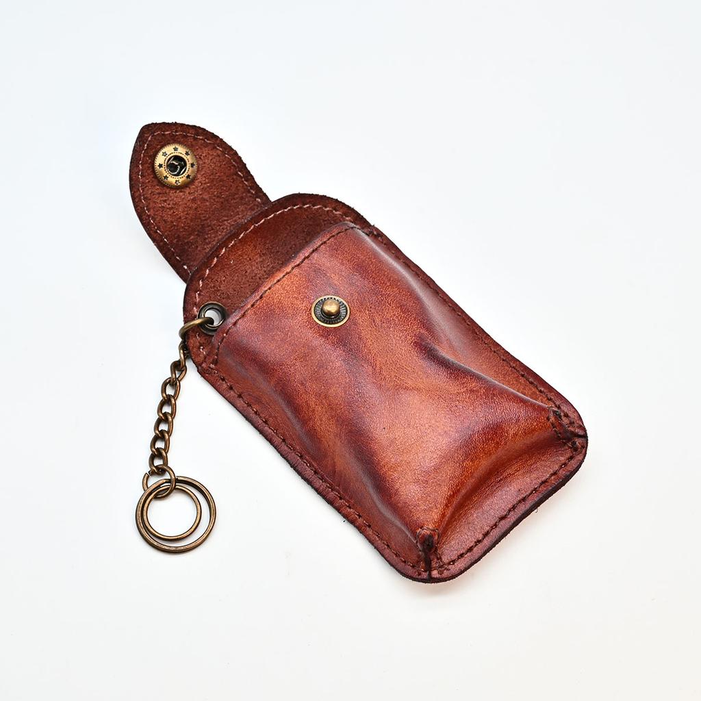 Belt Wear Leather Smart Key Holder Waist Car Key Holder Buckle Small Key Bag Keysmart