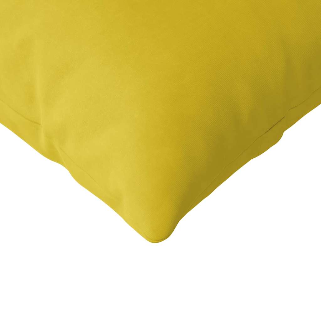 Sofa Cushions 2 Pcs Yellow 200 X 40 Cm Cord Fabric