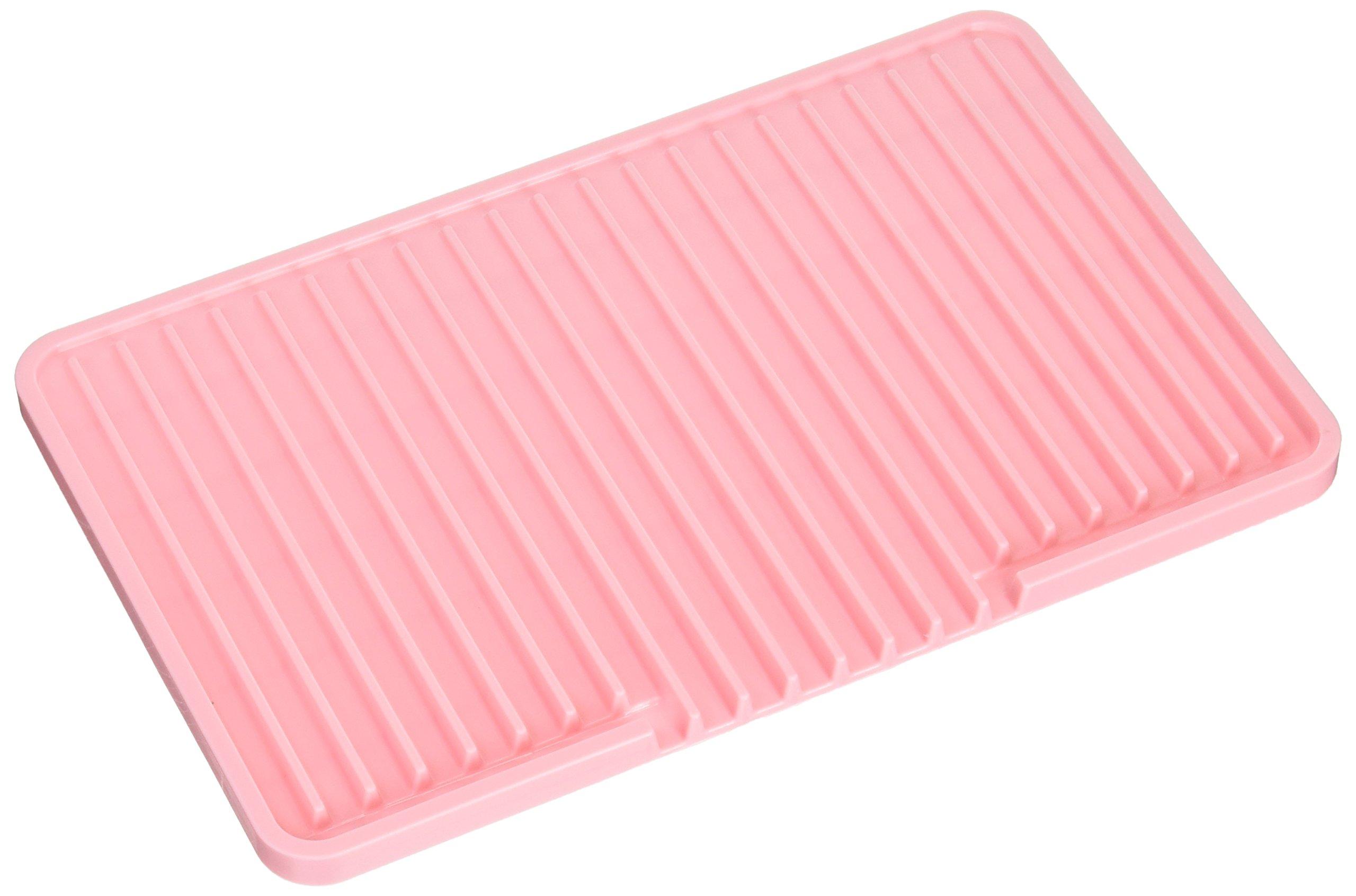 

Kawasaki Synthetic Resin Silicone Draining Mat, Mini, Pink, KA-020
