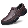 Black Italian Leather Shoes Luxury  Mens Loafers Genuine Leather Formal Loafers Moccasins Men Big Size 38-47 Mens Dress