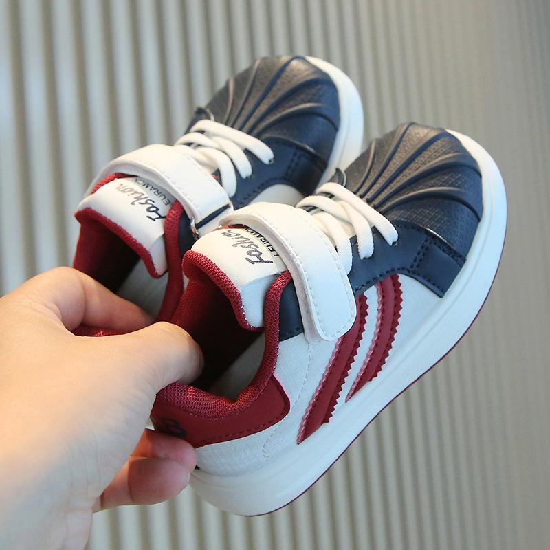 Kids Casual Breathable Soft Sole Shell Toe Sports Sneakers For Unisex Boys And Girls