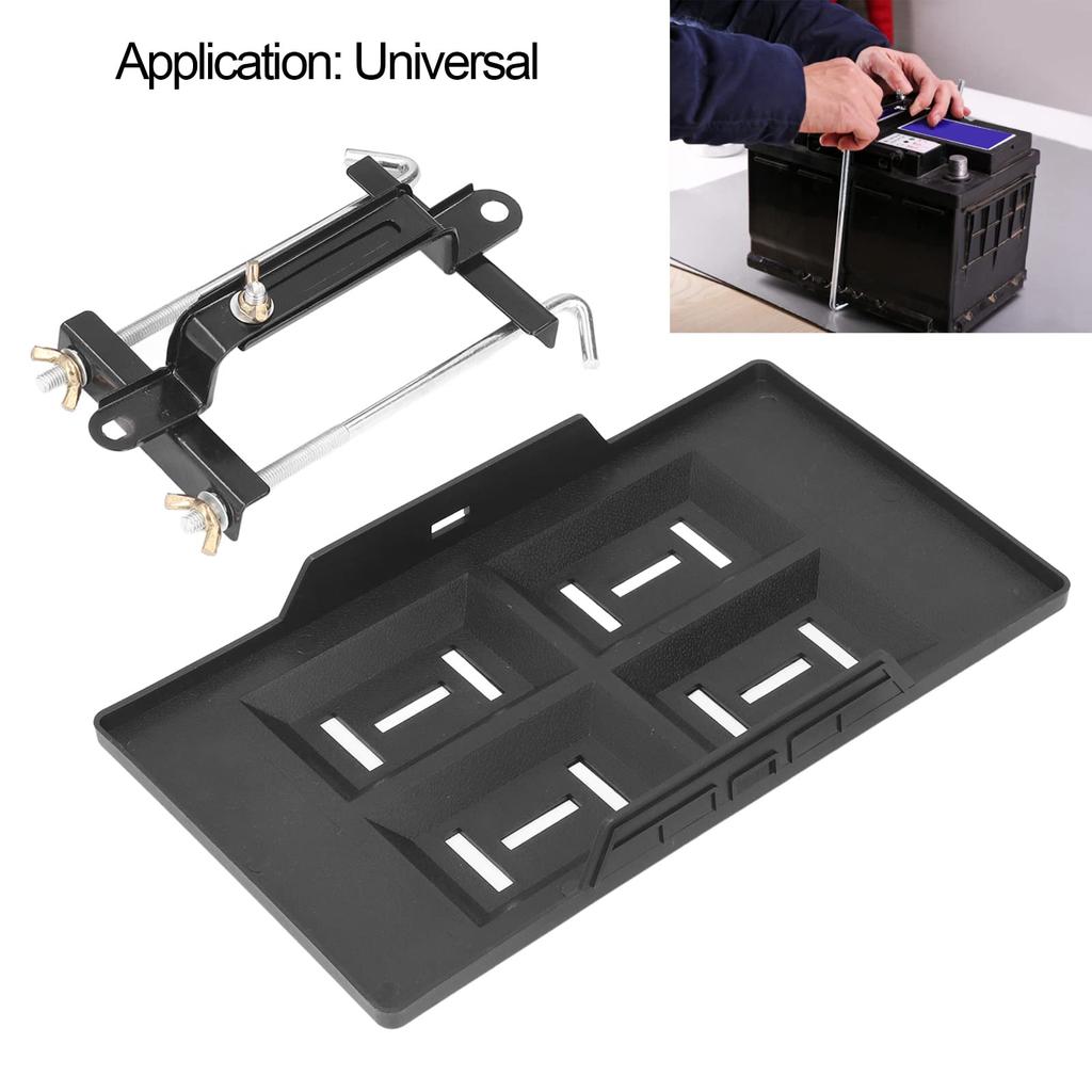 Tray Bracket High Deformation Adjustable Height Kit, Hold-Down Tray, Strength, Black, Resistant,