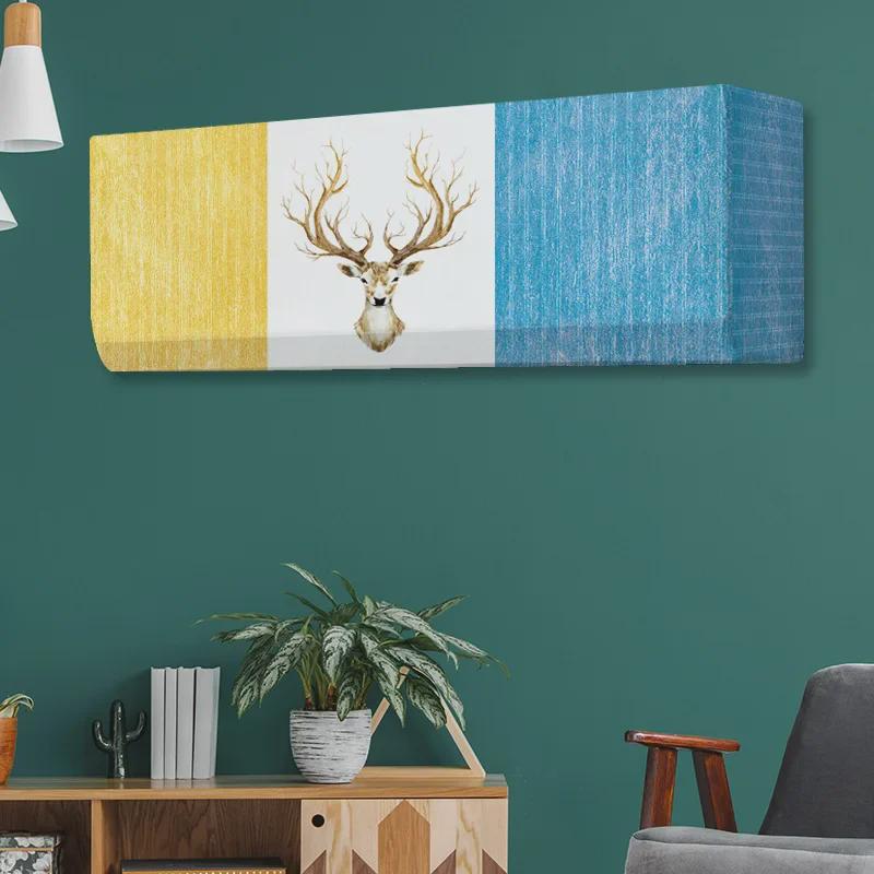 Universelle Cartoon-Staubschutzhülle für Klimaanlagen: Waschbar & Elastisch für Schlafzimmer