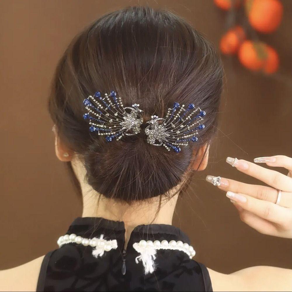 Grampo de Cabelo Flor Flexível Liga Twist Penteado Coque Moda Rolo para Coque Acessórios de Cabelo