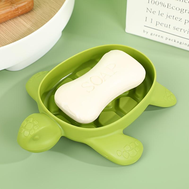Green turtle soap box, cheap and durable.