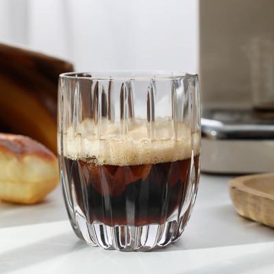 10oz/11oz sklenice na whisky zesílený diamant kreativní vertikální vzorovaný skleněný pohár zahraniční víno vodka brandy hrnky pro bar KTV párty