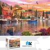 1000 Pieces Jigsaw Puzzle Mediterranean Harbor Home Decor Adults Puzzle Games Family Fun Floor Puzzles Kids Educational Toys