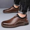 Leather Shoes 22 New Spring Business Casual Comfortable Soft Leather Soft-soled Bean Shoes