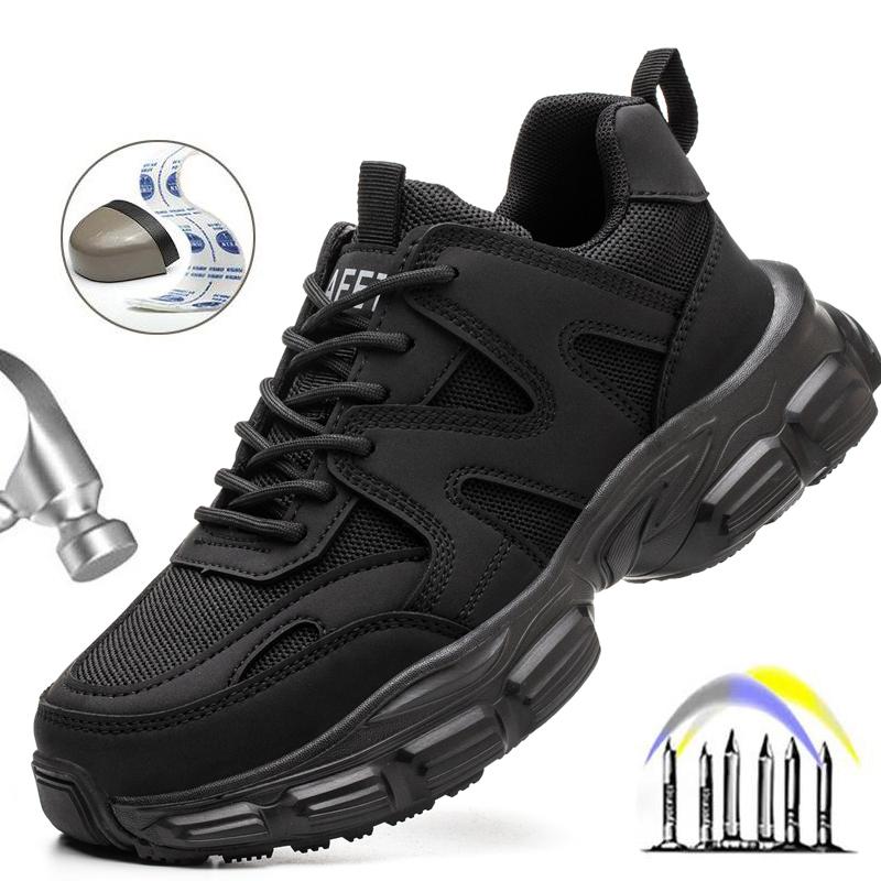 Schutzschuhe für Damen, Arbeitsschuhe, modische Sicherheitsschuhe, Anti-Smash- und Anti-Pannen-Schuhe, unzerstörbare Schuhe, Arbeitsstiefel