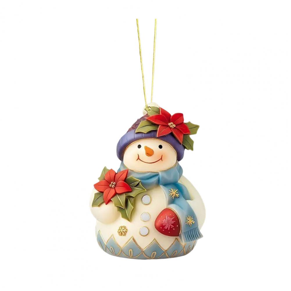 Christmas Pendant Decoration Snowman Themed Pendant Festive Snowman Snowflake Acrylic Christmas Ornaments for Tree Car
